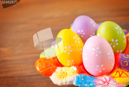 Image of easter eggs