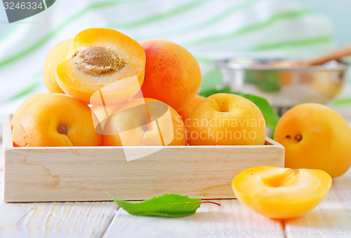 Image of fresh apricots and gam