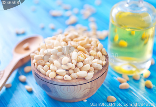 Image of cedar nuts and oil