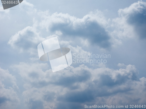 Image of Blue sky with clouds background
