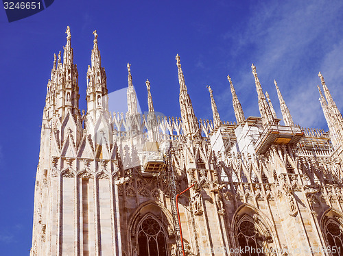 Image of Retro look Milan Cathedral