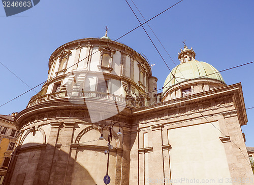 Image of Retro look Temple of San Sebastiano