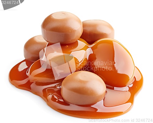 Image of caramel toffee candies