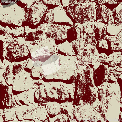 Image of Ancient stone wall  background illustratuin