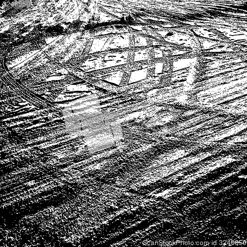 Image of Grunge background with black tire track. illustration.