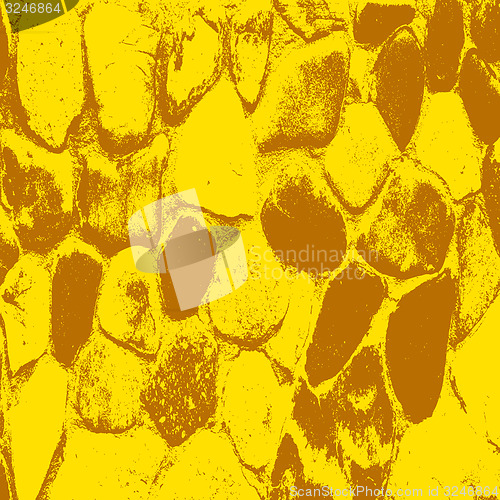 Image of Ancient yellow stone wall  background illustratuin