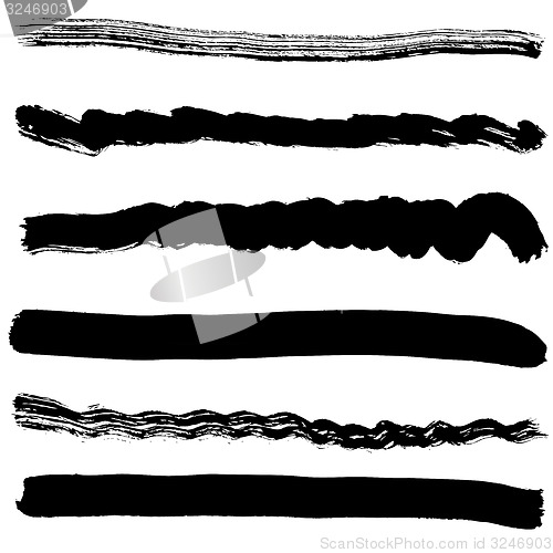 Image of Brush blot vector on white background. illustration.