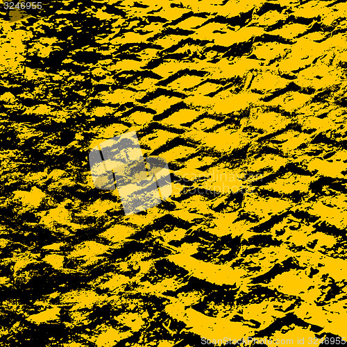 Image of Grunge background with black tire track. illustration.