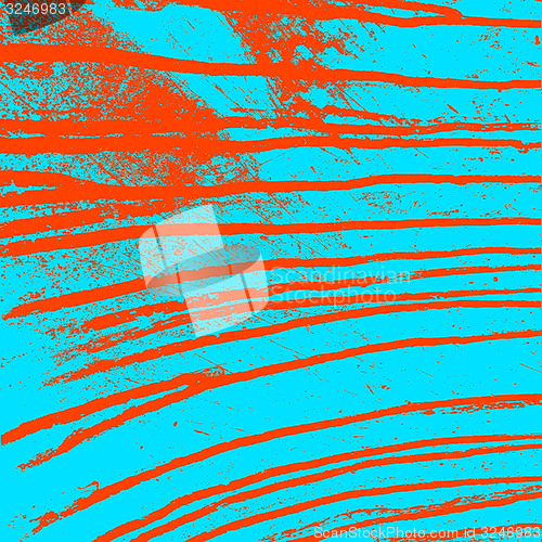 Image of Texture  blue  wall with bloody red stains. illustration.