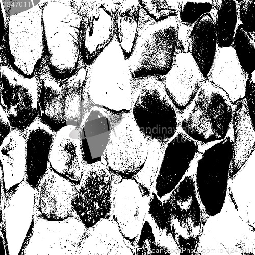Image of Ancient stone wall  background illustratuin
