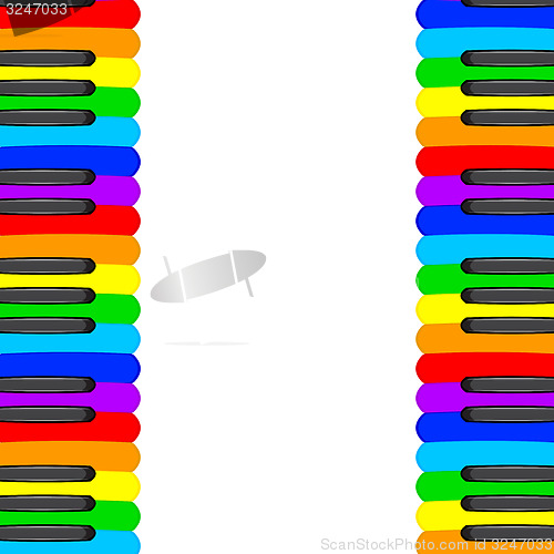 Image of music background with piano keys. illustration. 