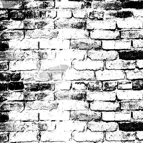 Image of Brick wall of the house, with lines of a laying of a solution. 