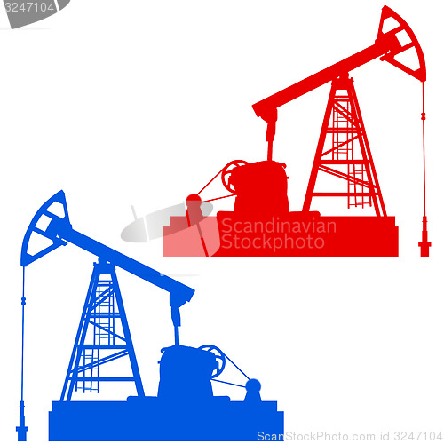 Image of Oil pumpjack. Oil industry equipment.