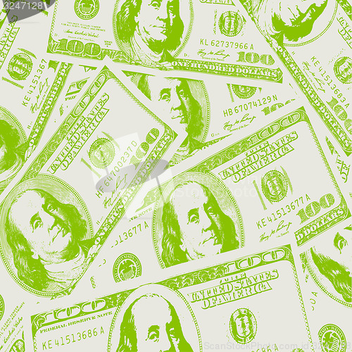 Image of Financial concept of earnings, American dollars, background. 