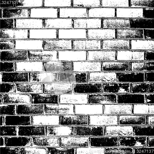 Image of Brick wall of the house, with lines of a laying of a solution. 