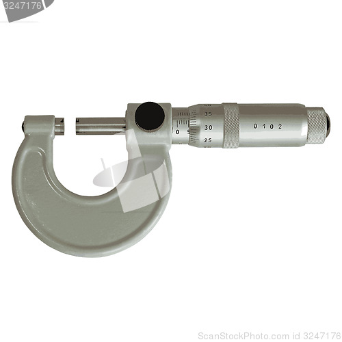 Image of micrometer isolated on a white background. illustration.