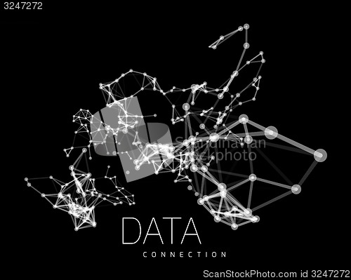 Image of Abstract network connection background