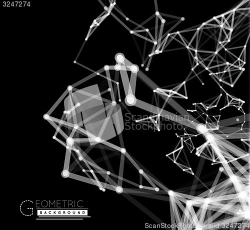 Image of Abstract network connection background