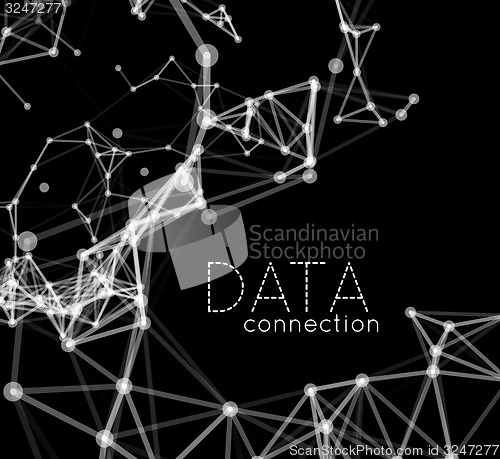 Image of Abstract network connection background