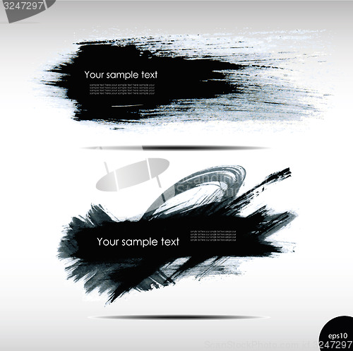 Image of Vector illustration of Splash banners set