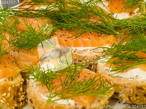 Image of Smoked salmon bread