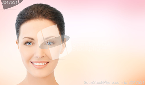Image of beautiful young woman face