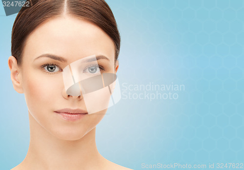 Image of beautiful young woman face