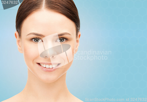 Image of beautiful young woman face