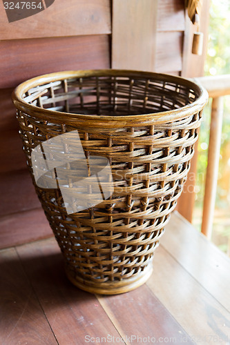 Image of close up of wicker basket