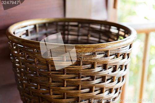 Image of close up of wicker basket