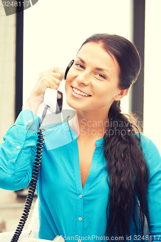 Image of woman with phone