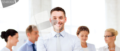 Image of businessman in office