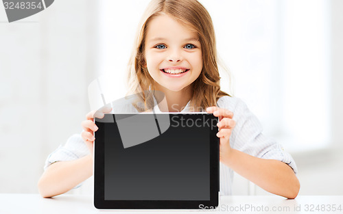 Image of girl with tablet pc at school