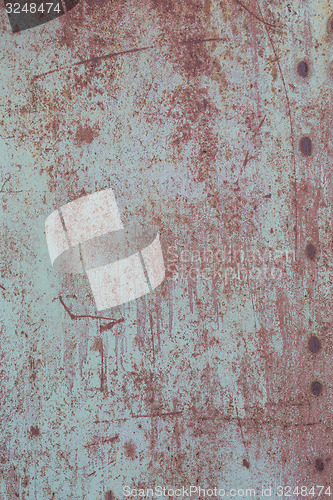 Image of old grunge rusty zinc wall 