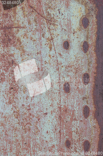 Image of old grunge rusty zinc wall 