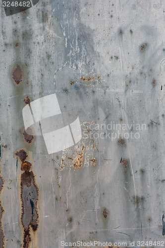 Image of old grunge rusty zinc wall 