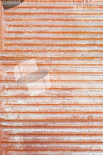 Image of old grunge rusty zinc wall 