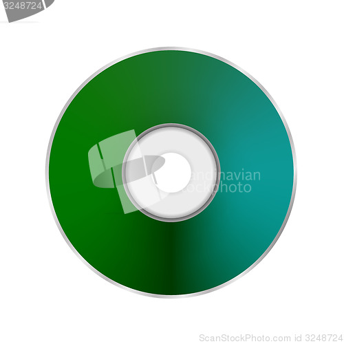 Image of Green Compact Disc