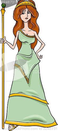 Image of greek goddess hera cartoon