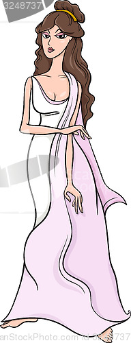 Image of greek goddess aphrodite cartoon