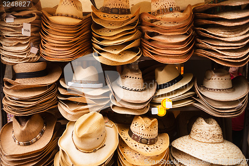 Image of Western Wear Straw Hats Vendor Festival Cart