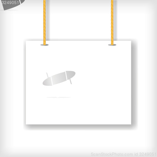 Image of White Handing Sign