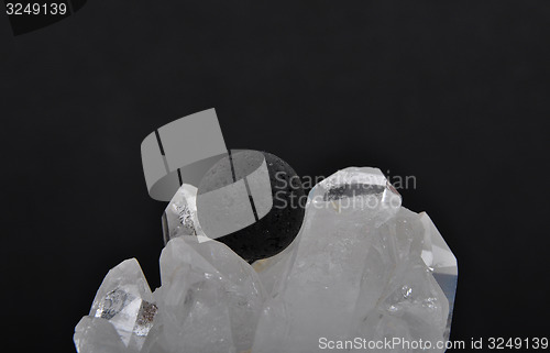 Image of Lava on rock crystal