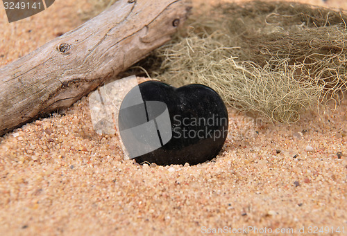 Image of Obsidian on beach