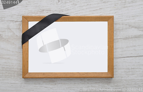 Image of Picture frame with mourning band