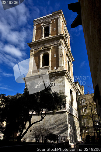 Image of tower in  naples and the bell