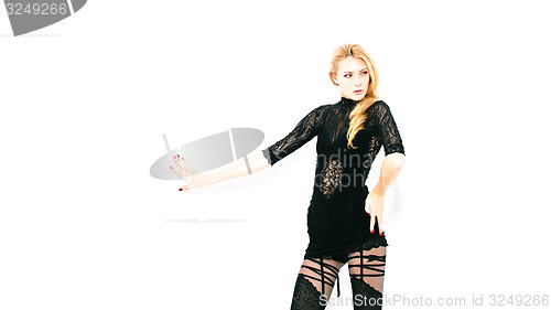 Image of vogue style portrait of beautiful woman