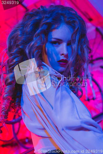 Image of portrait of beautiful delicate woman