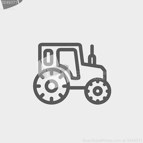 Image of Offroad car thin line icon