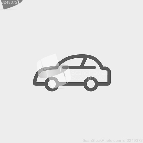 Image of Car thin line icon